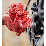Handschuhmikrofaserrot waschen