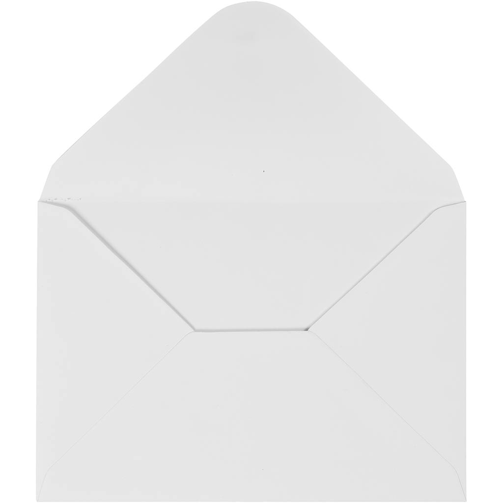 Creativ Firmenumschläge, Umschlaggröße 11,5x16 cm, 110 gr, weiß, 10 Stück 1 Karton