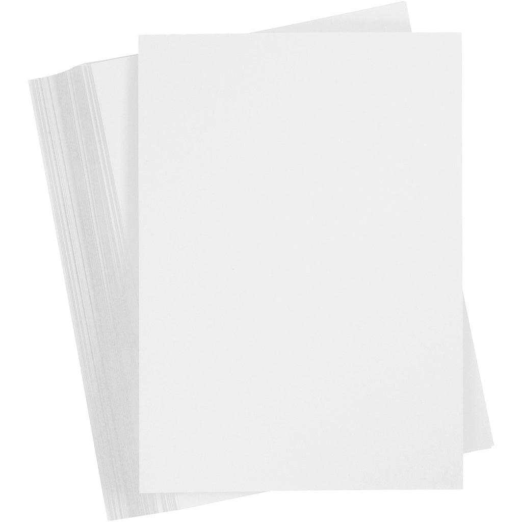 Creativ Company Farbkarton, A4, Blatt 210x297 mm, 180 gr, weiß, 100 Blatt 1 Karton
