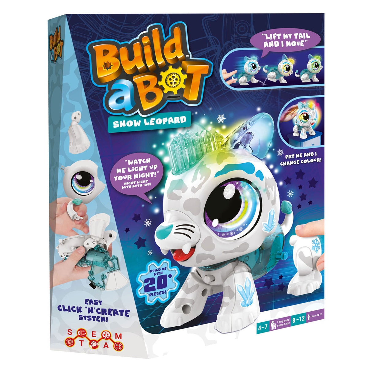 Goliath Build A Bot Lights Snow Leopard Interactive Robot