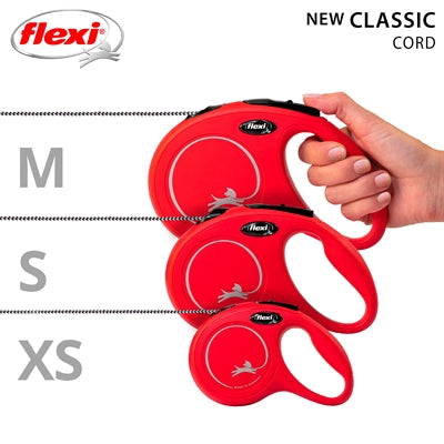 Flexi-Produkte, einziehbare Linie, neues klassisches Kabel, rot, 5 Meter, bis zu 20 kg