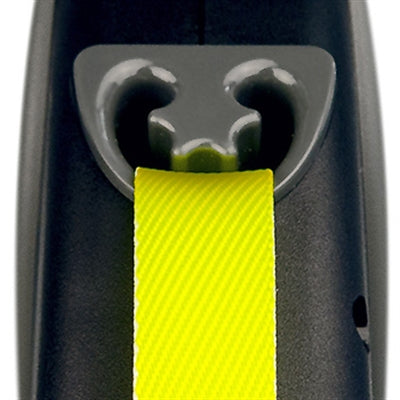 Flexi Retractable Line Giant Tape Neon Schwarz Gelb