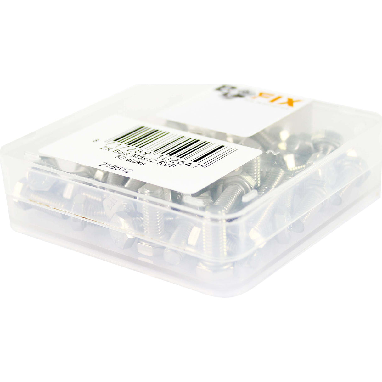 Bofix Fixx-Leer Hexagon Bolts M5x12 50 Stück, Edelstahl