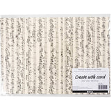 Creativ Company Karton, Musiknoten, A4, Blatt 210x297 mm, 180 gr, 10 Blatt 1 Karton