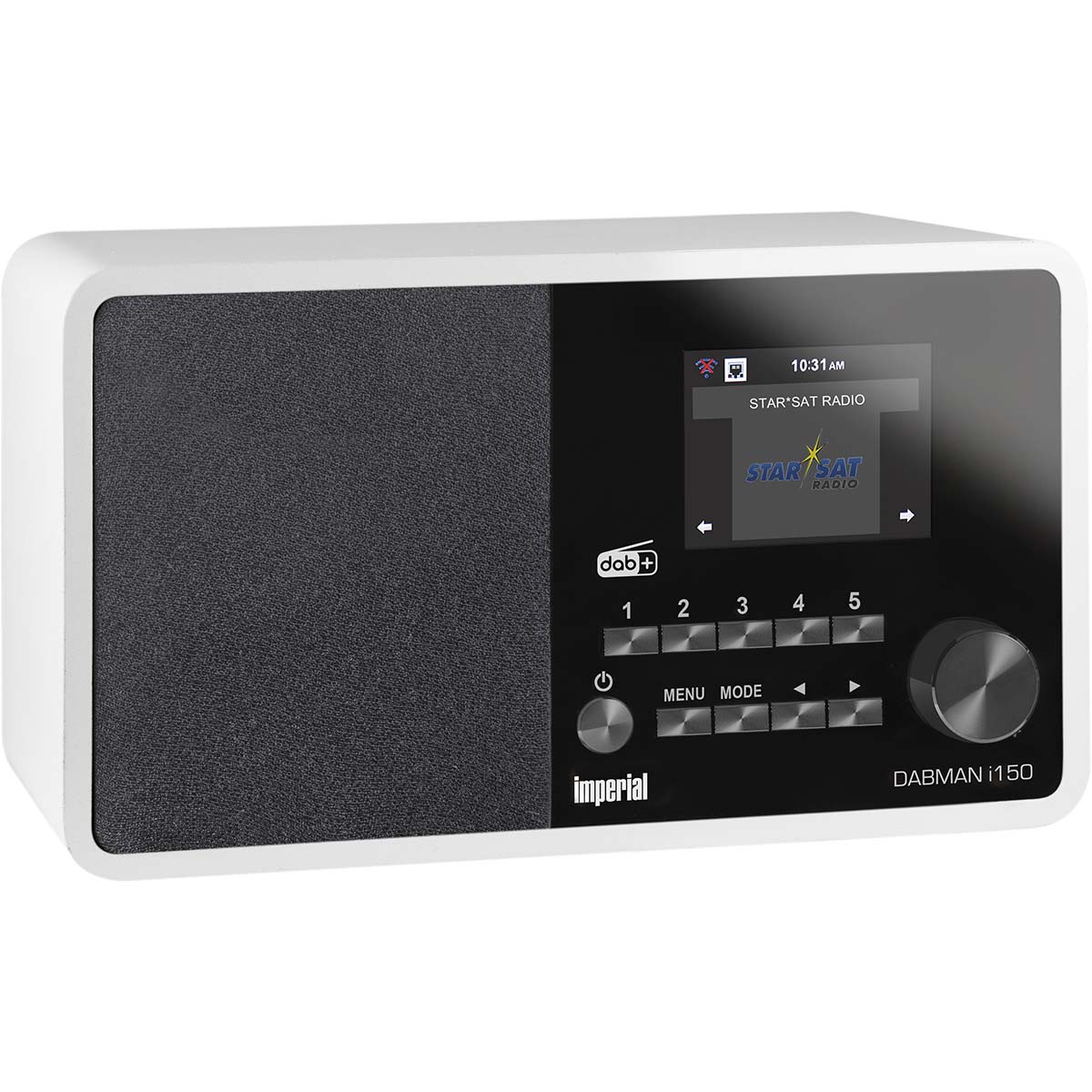 Imperial Dabman i150 kompaktes Hybridradio für Internet DAB+ UKW weiß – 22-262-00