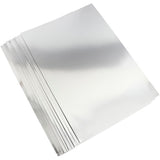 Creativ Company Metallfolienkarton, A2, Blatt 420 x 594 mm, 280 g, Silber, 10 Blatt 1 Karton