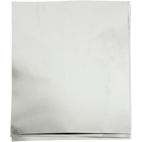 Creativ Company Prägefolie, A5, Blatt 148x210 mm, Stärke 0,9 mm, Silber, 10 Stück 1 Karton