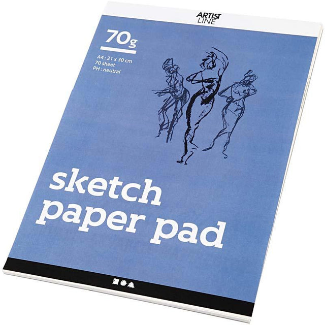 Creativ Company Skizzenblock weiß A4 70gr, 70 Blatt