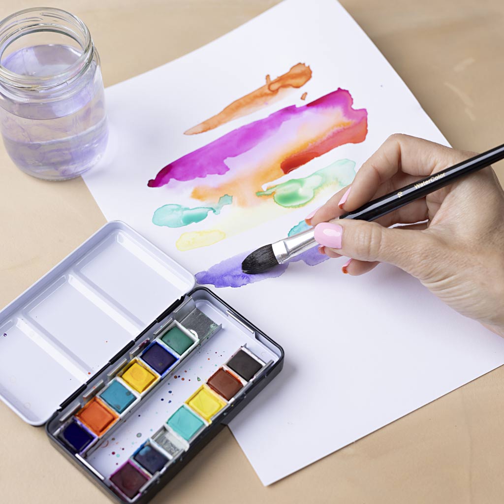 Creativ Company Aquarellblock, A4, Blatt 210x297 mm, 180 gr, weiß, 20 Blatt 1 Stück