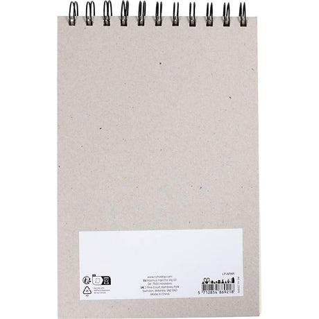 Creativ Company Block für Ölpastelle, A5, Blatt 148x210 mm, 300 g, weiß, 15 Blatt 1 Stück
