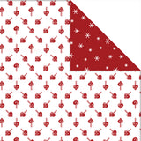 Vivi Gade Designpapier, Herzen Eiskristalle, Blatt 30,5 x 30,5 cm, 180 g, 3 Blatt 1 Box