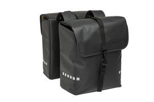 New LOOXS Bicycle Bag Odense - double, noir, eau -Pellite, réflexion, adapté aux vélos électriques