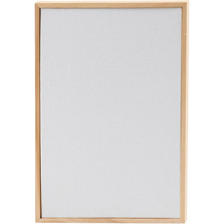 Creativ Company Leinwandpaneel mit Rahmen, Größe 15,8 x 23,8 cm, 280 g, weiß, 1 Stück