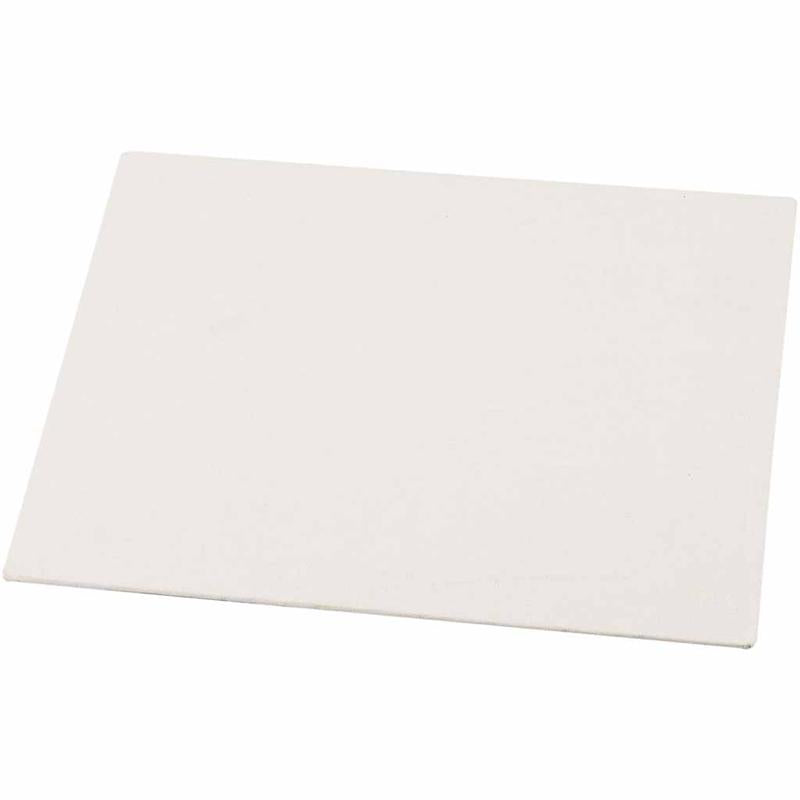 Creativ Company Leinwandtafel, A4, Größe 21 x 29,7 cm, Stärke 3 mm, 280 g, weiß, 10 Stück 1 Karton