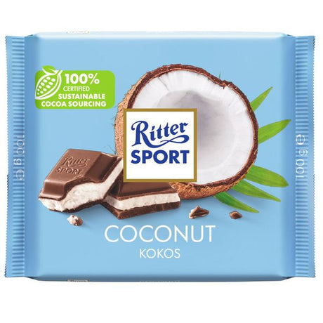 Ritter Sport Milchschokolade mit Kokosfüllung (12x 100 gr)