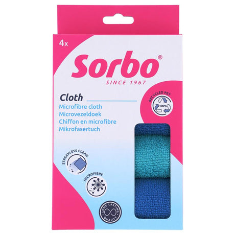 Sorbo recycelte Mikrofasertücher 35 x 35 cm, 4er-Set