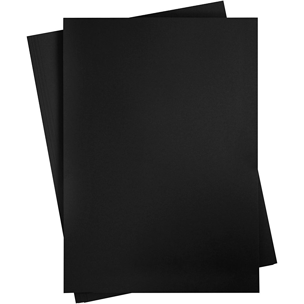 Creativ Firmenkarton, Blatt 50x70 cm, 270 gr, schwarz, 10 Blatt 1 Karton