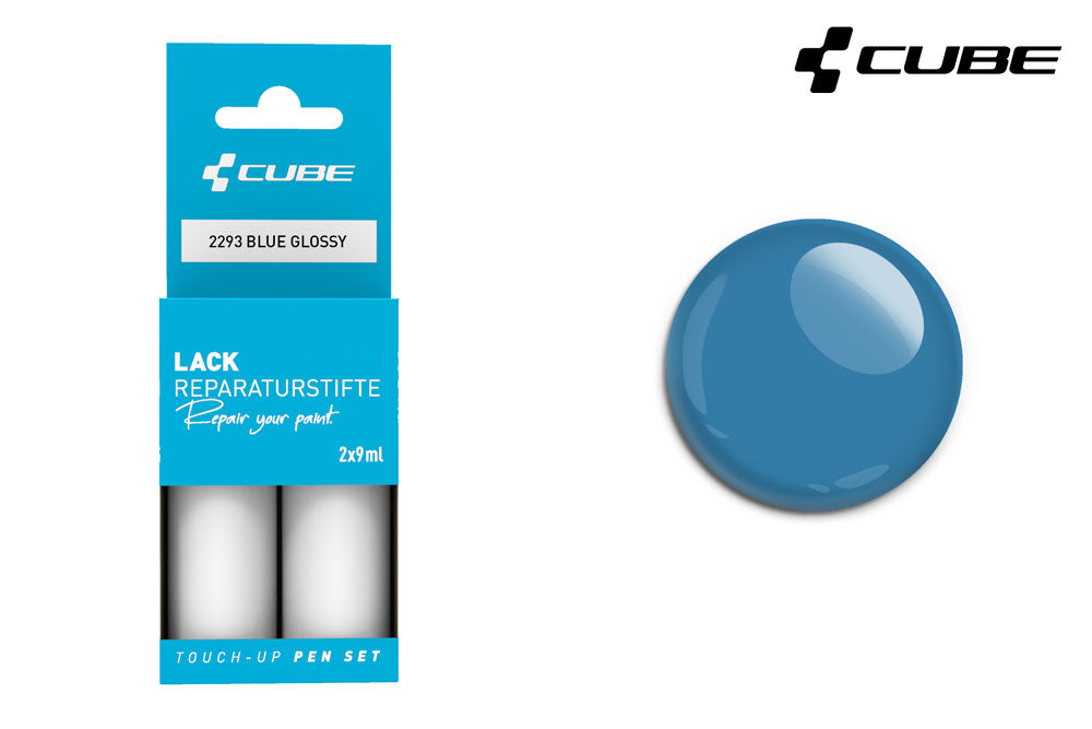 Cube Lackstift-Set blau glänzend