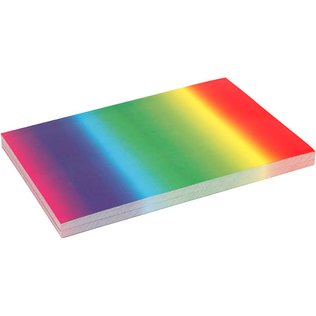 Creativ Company Regenbogenpapier, A4, Blatt 210 x 297 mm, 180 g, 100 Blatt 1 Karton