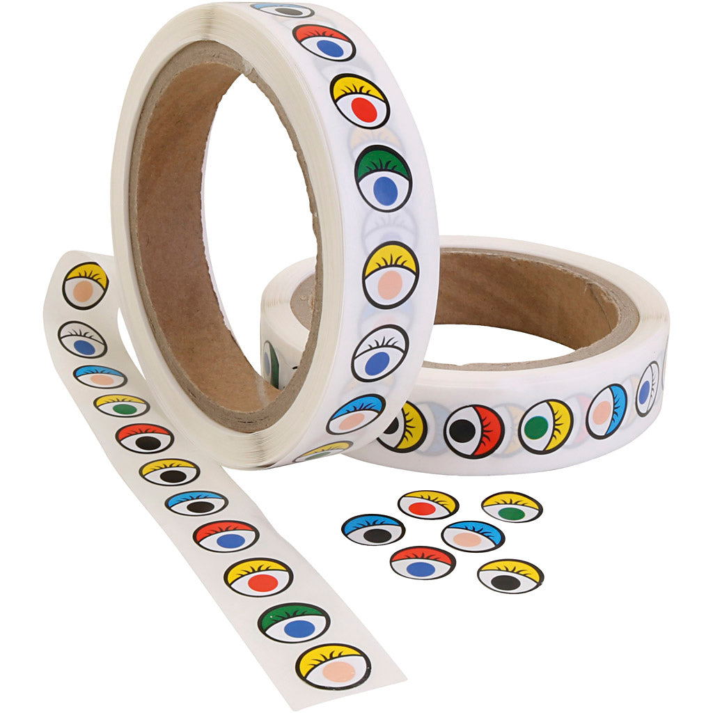Creativ Company Sticker Eyes Color, 2000st.