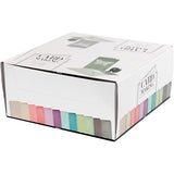 Creativ-Firmenkarten und Umschläge, Kartengröße 10,5x15 cm, Umschlaggröße 11,5x16,5 cm, 120+210 gr, verschiedene Farben, 12x10 Box 1 Box