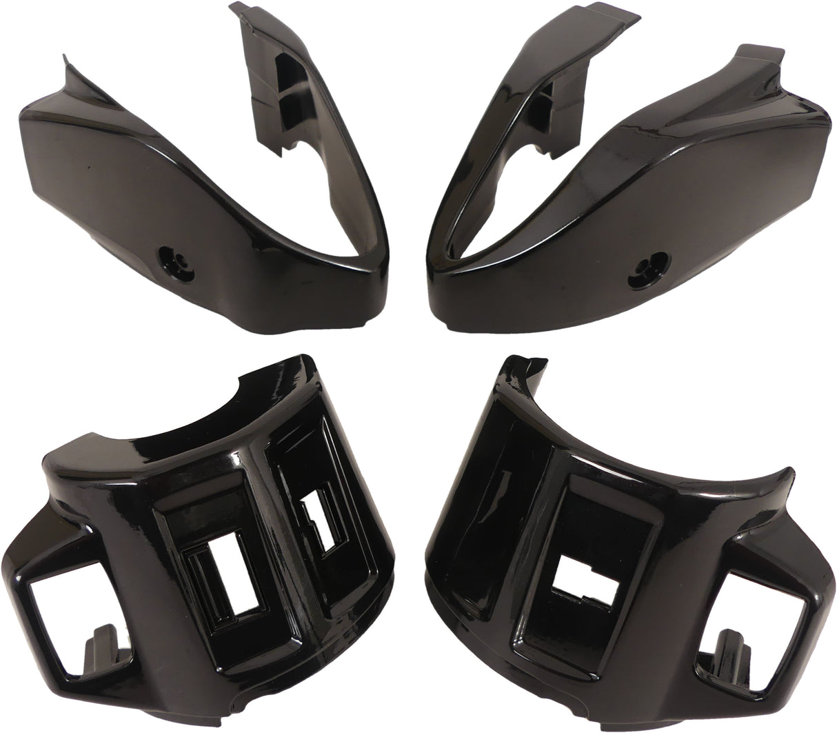 Edge cover set for steering switch left + right Primavera Sprint Glossy Black