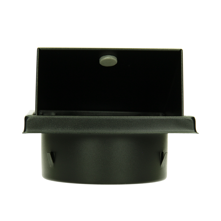 Renson 1066437 - zwart inox dampkaprooster type 641 ø125mm, opbouw | 2 stuks