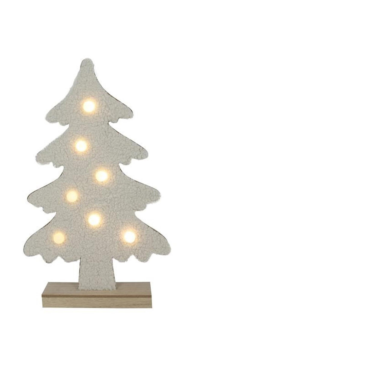 Svenska living kerstboom teddy 7xled creme 45cm