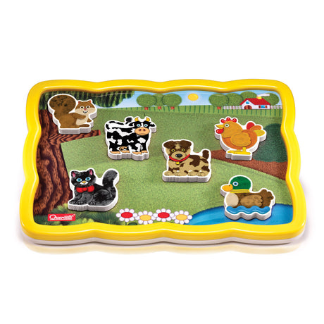 Quercetti Formpuzzle Bauernhof Junior 12 Teile