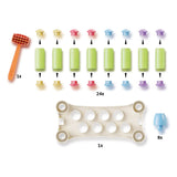 Quercetti Play Eco+ Hammerbank Peggy (34-teilig)