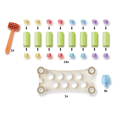 Quercetti Play Eco+ Hammerbank Peggy (34-teilig)