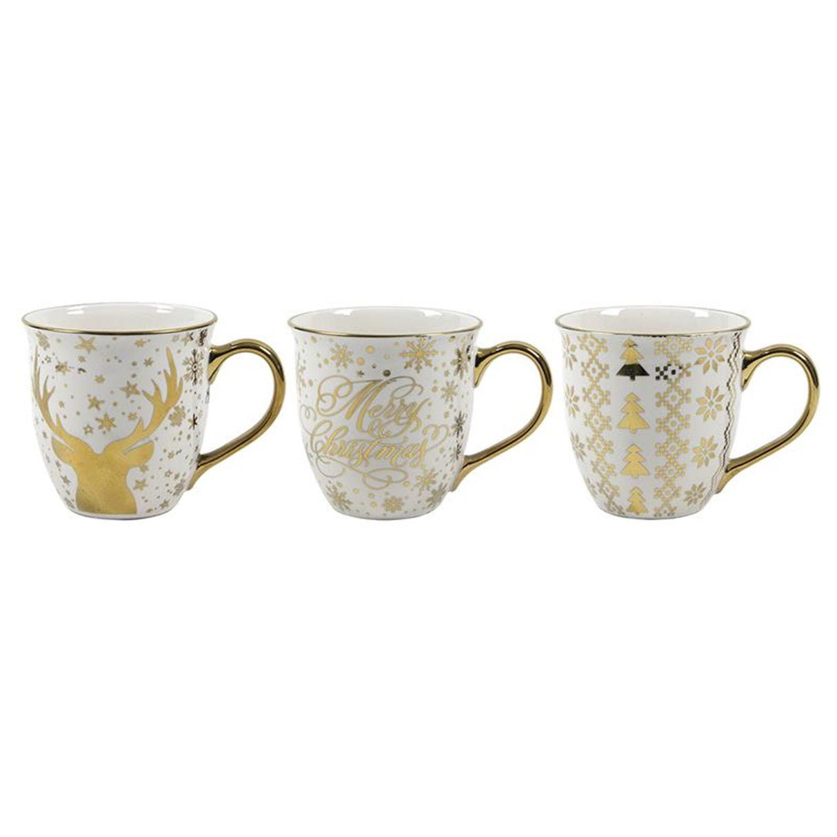Svenska Living Weihnachtsbecher Gold 400ml ø11x10,8cm
