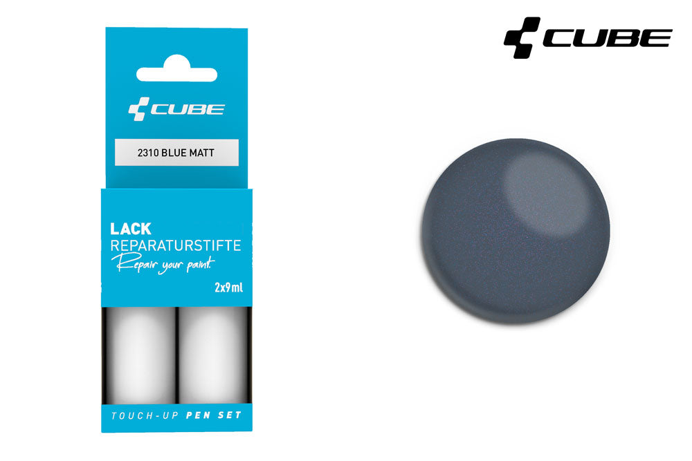 Cube Lackstift-Set blau matt