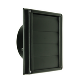 Renson 1068947 - inbouw dampkaprooster 633 inox zwart (dia 150) | 2 stuks