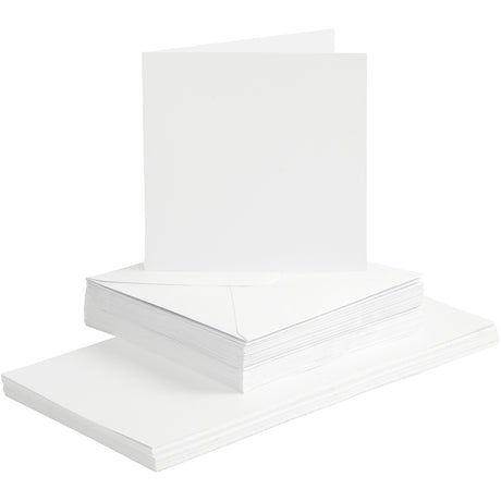 Kreativunternehmen https: www.cchobby.nl Cards-and-envelopes-size-card-15x15-cm-size-envelope-16x16-cm-120-240-gr-white-50-set-1-box