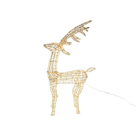 Svenska living verlichte rendier metaal 180cm 250led goud flash functie ip44 5 meter snoer