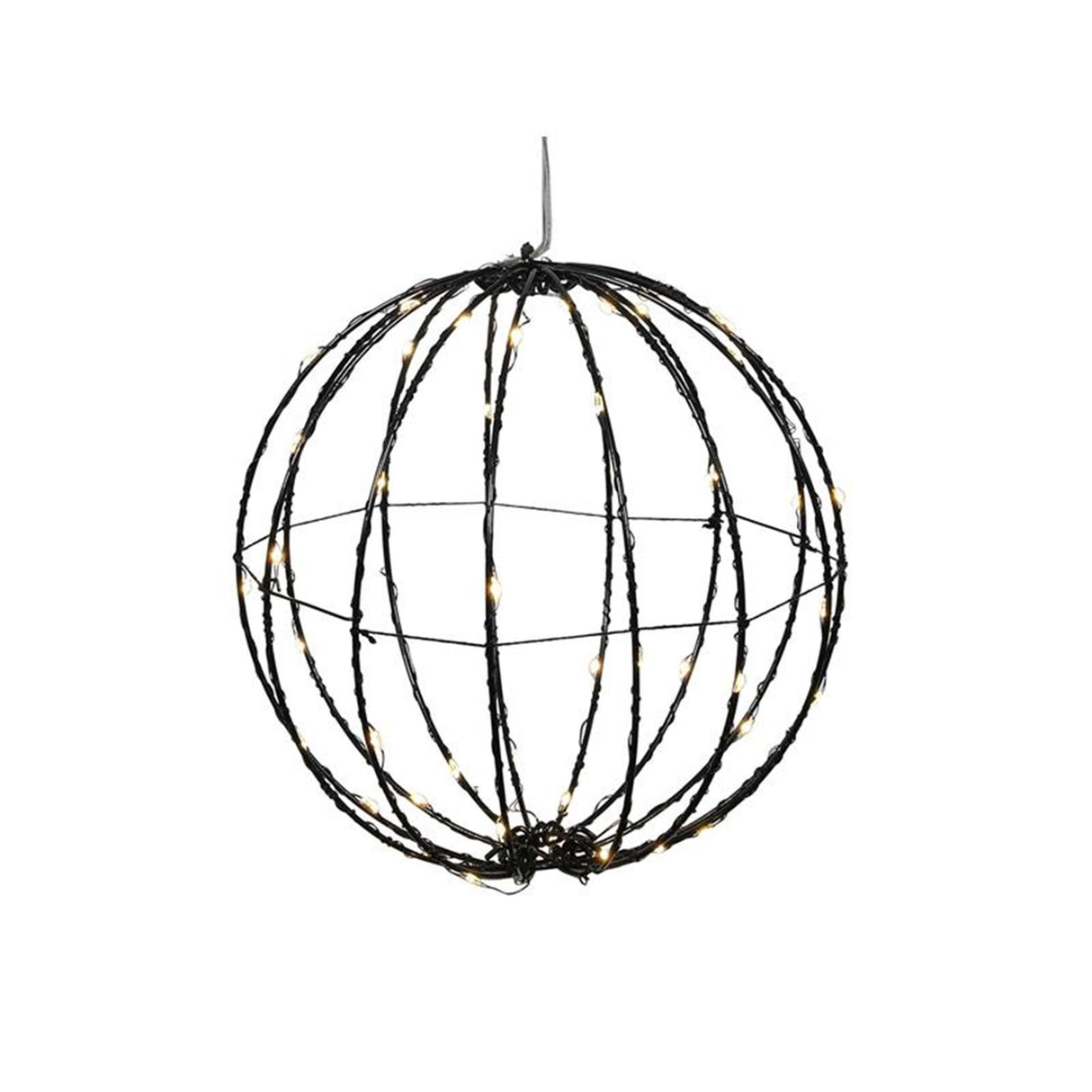 Svenska Living Ball schwarz 20cm 50LED Timer auf Batterie