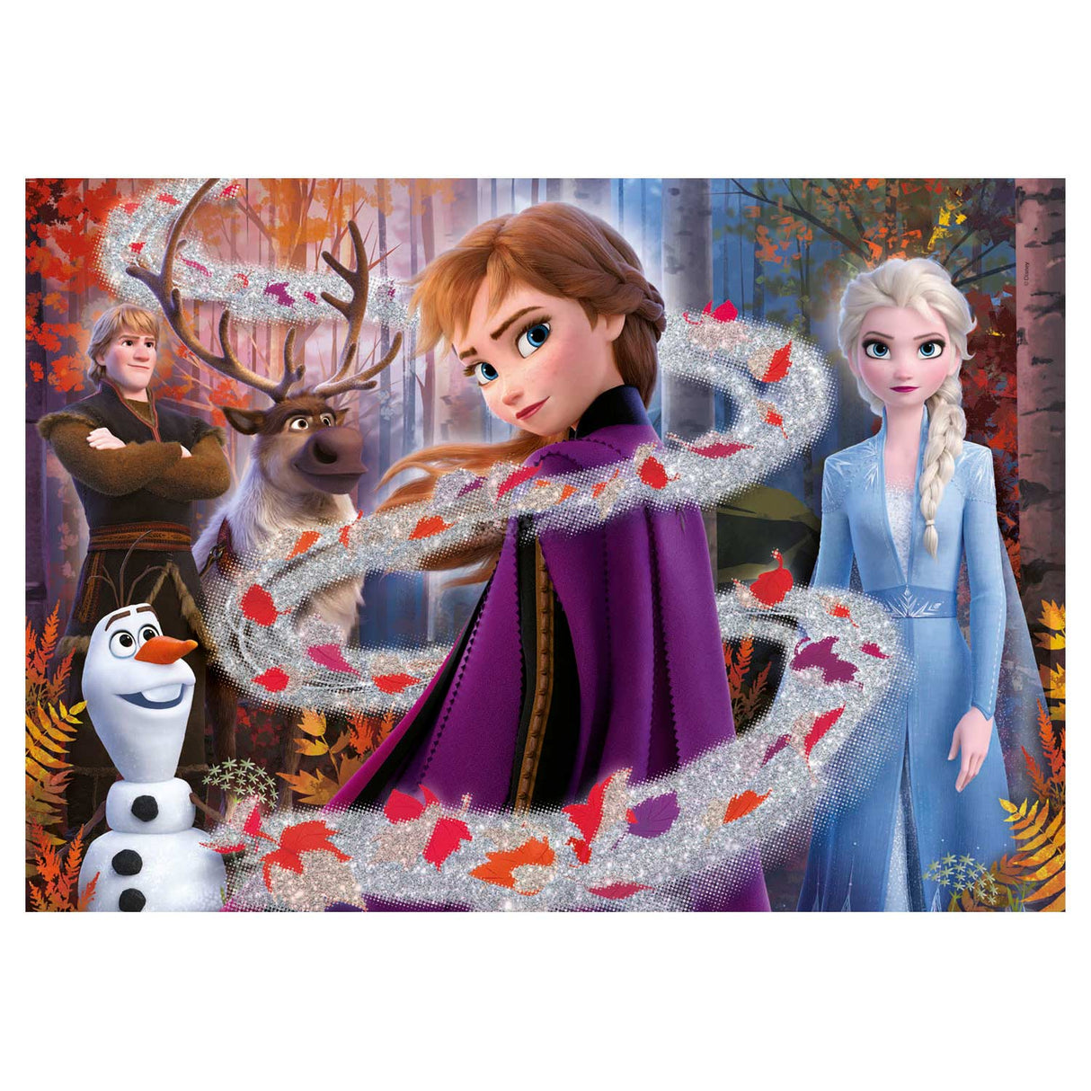 Disney Glitter Puzzle Frozen 2, 104st.