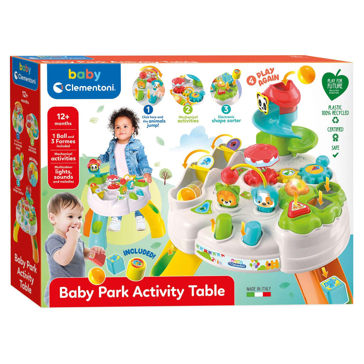 Table d'activité interactive de bébé Clementoni