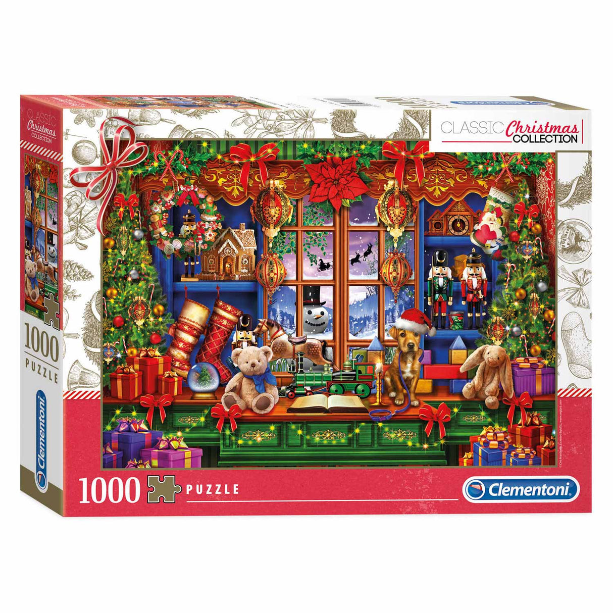 Clementoni Puzzle Christmas toy store, 1000st.