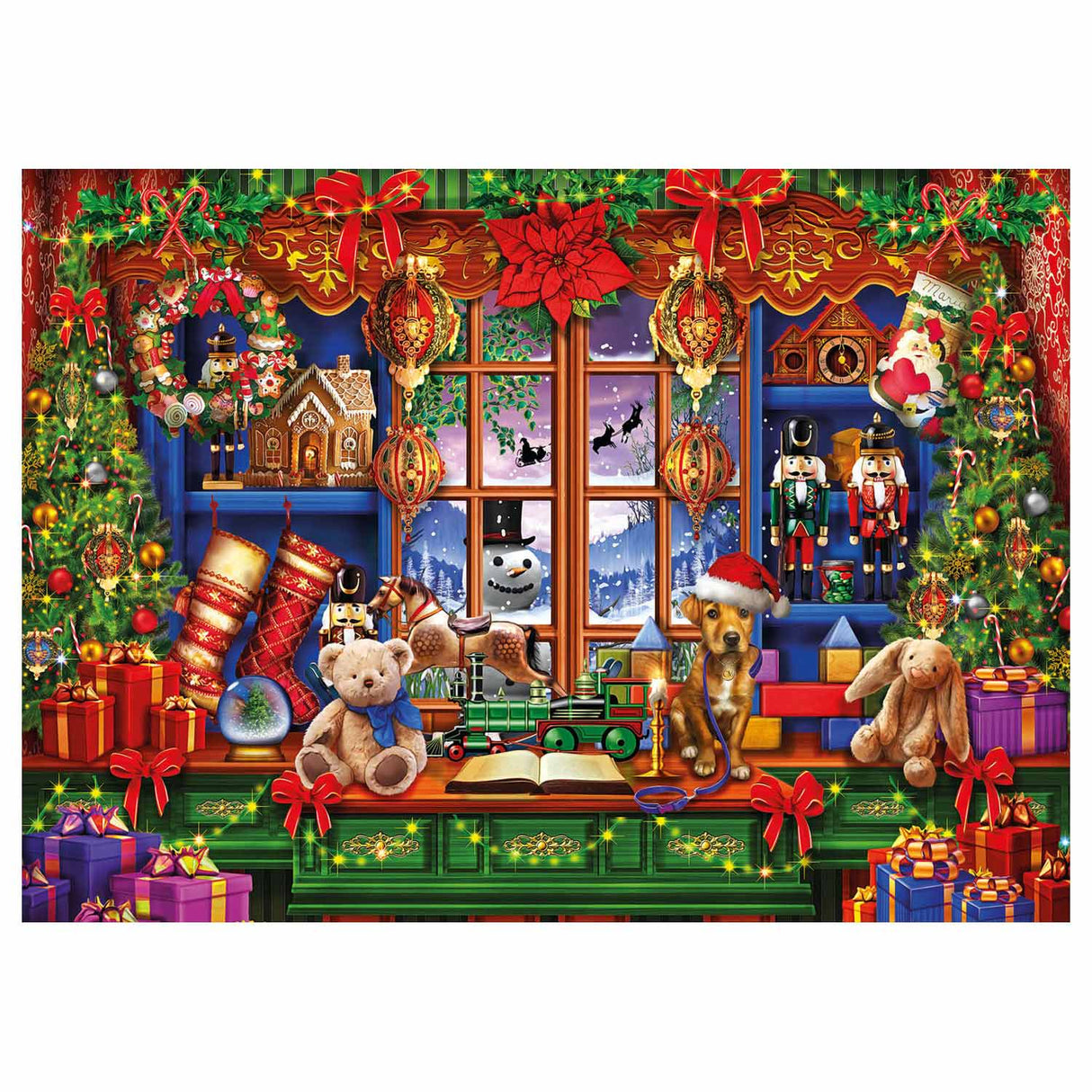 Clementoni Puzzle Christmas toy store, 1000st.