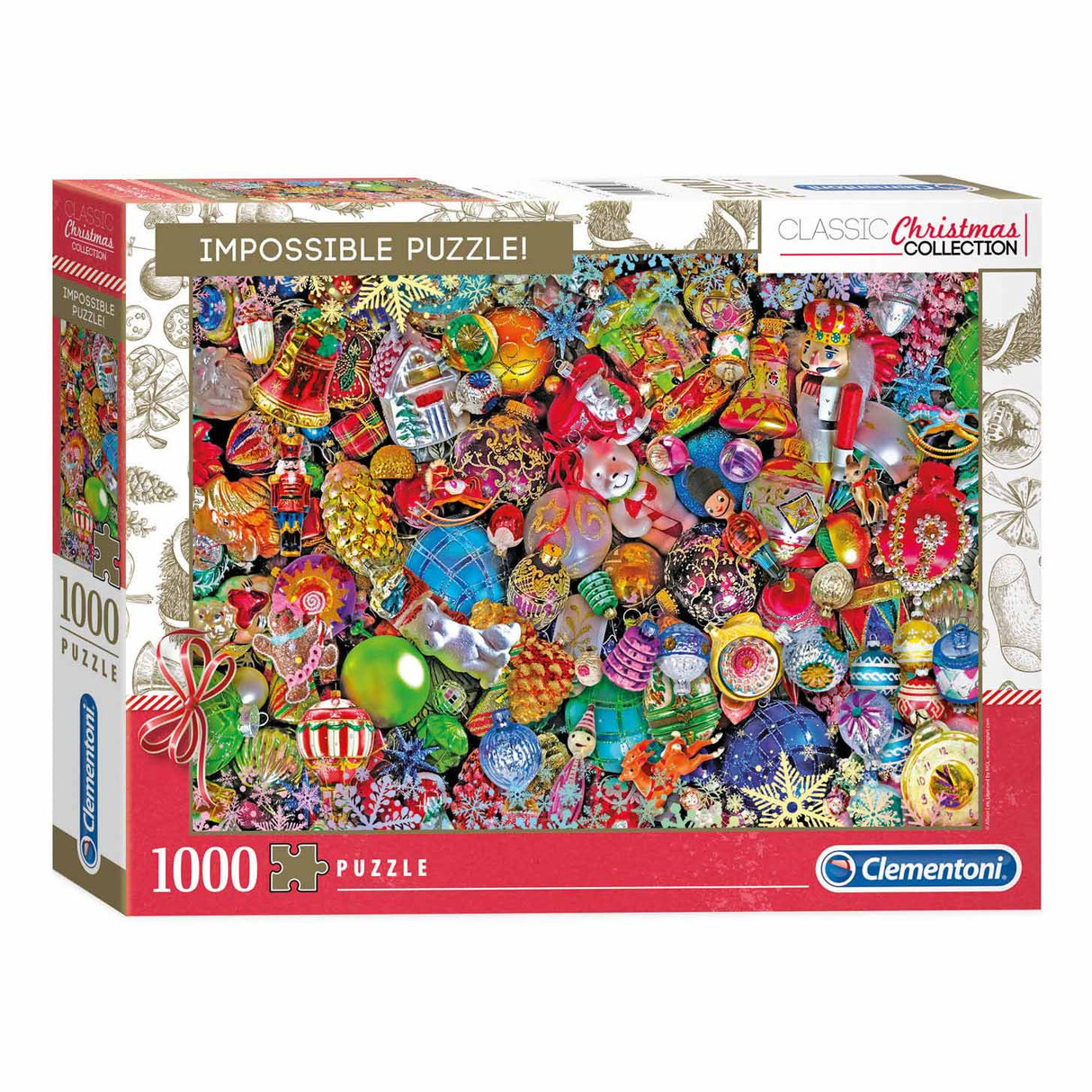 Clementoni impossible puzzle Christmas, 1000st.