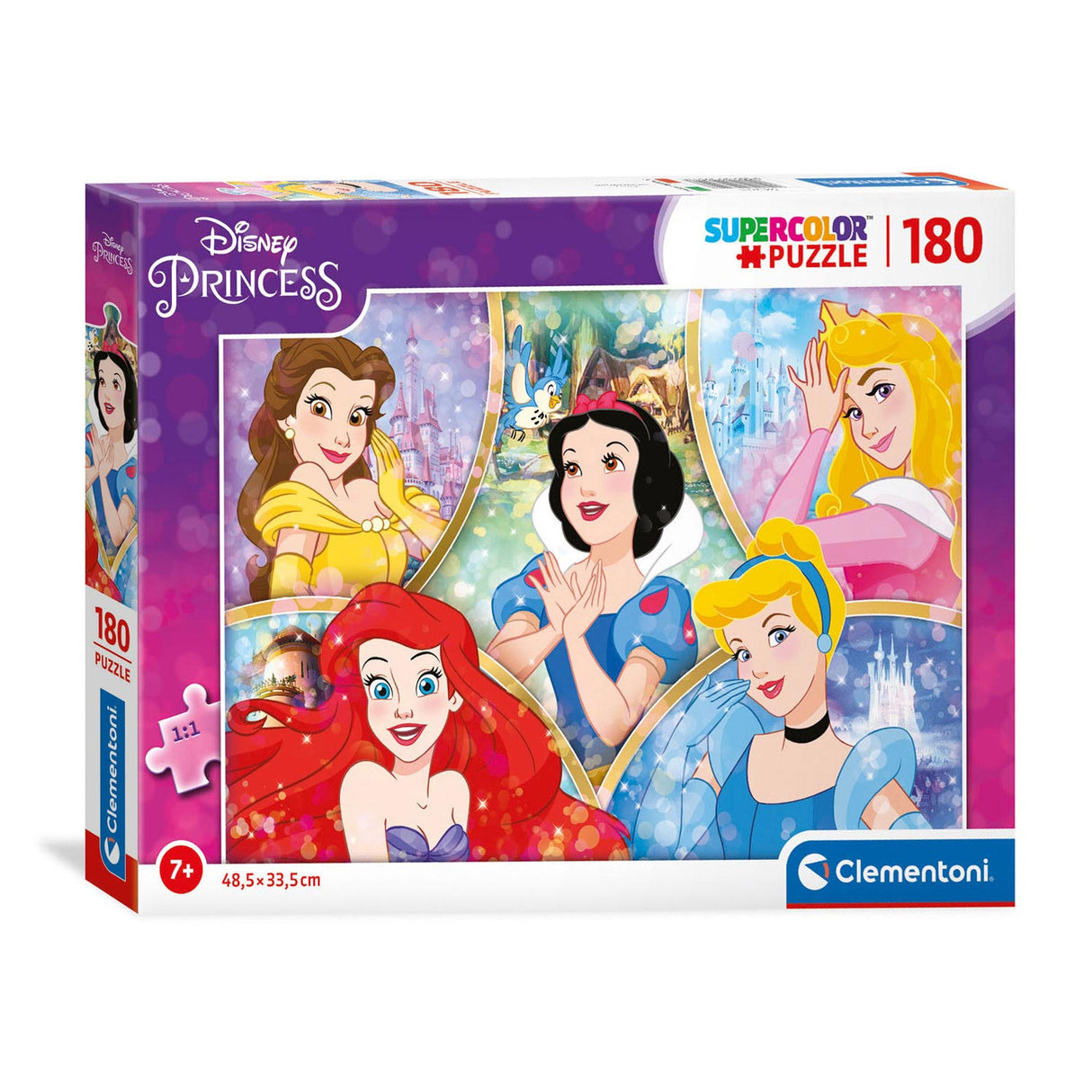 Clementoni Puzzle Disney Prinzessin, 180 Teile.