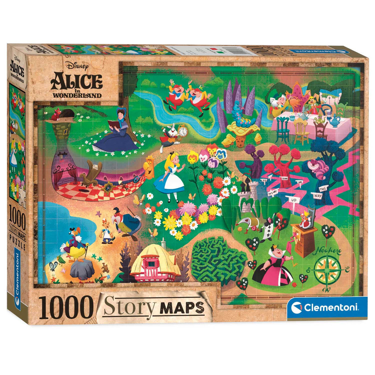 Clementoni MAP MAP Puzzle Alice in Wonderland, 1000st.