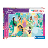 Cleemononi Glitter Puzzle Prinzessin, 104ST.