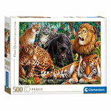 Clementoni puzzel wilde katachtigen, 500st.