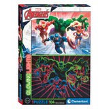 Clementoni Glow in the Dark Puzzle Avengers, 104st.