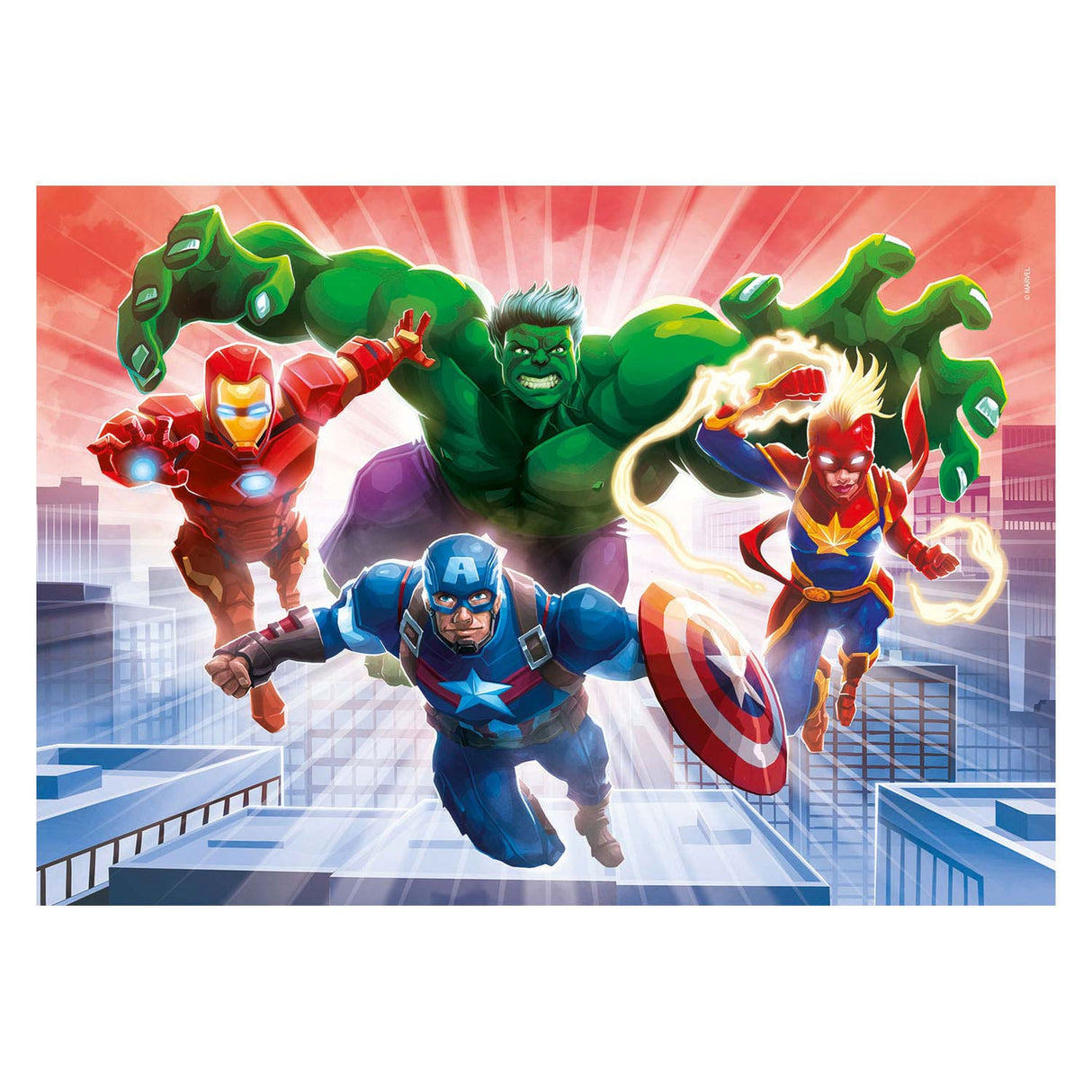 Cleemononi Glanz an der donkeler Puzzle Avengers, 104ST.