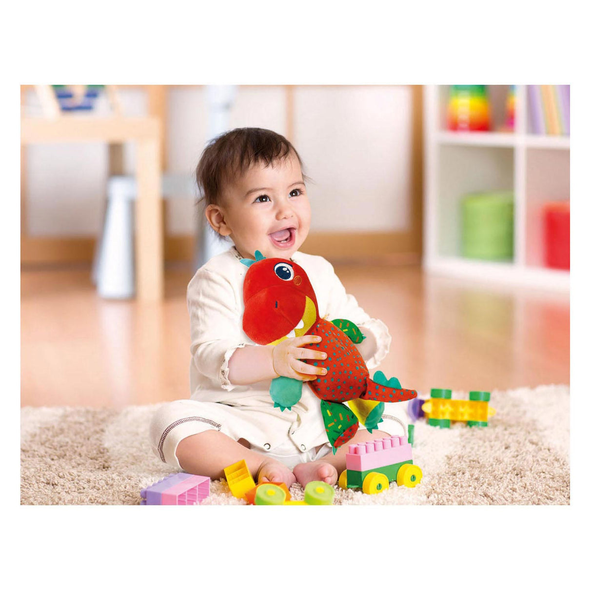 Clementoni Baby Pluchen Cuddle Dinosaurus