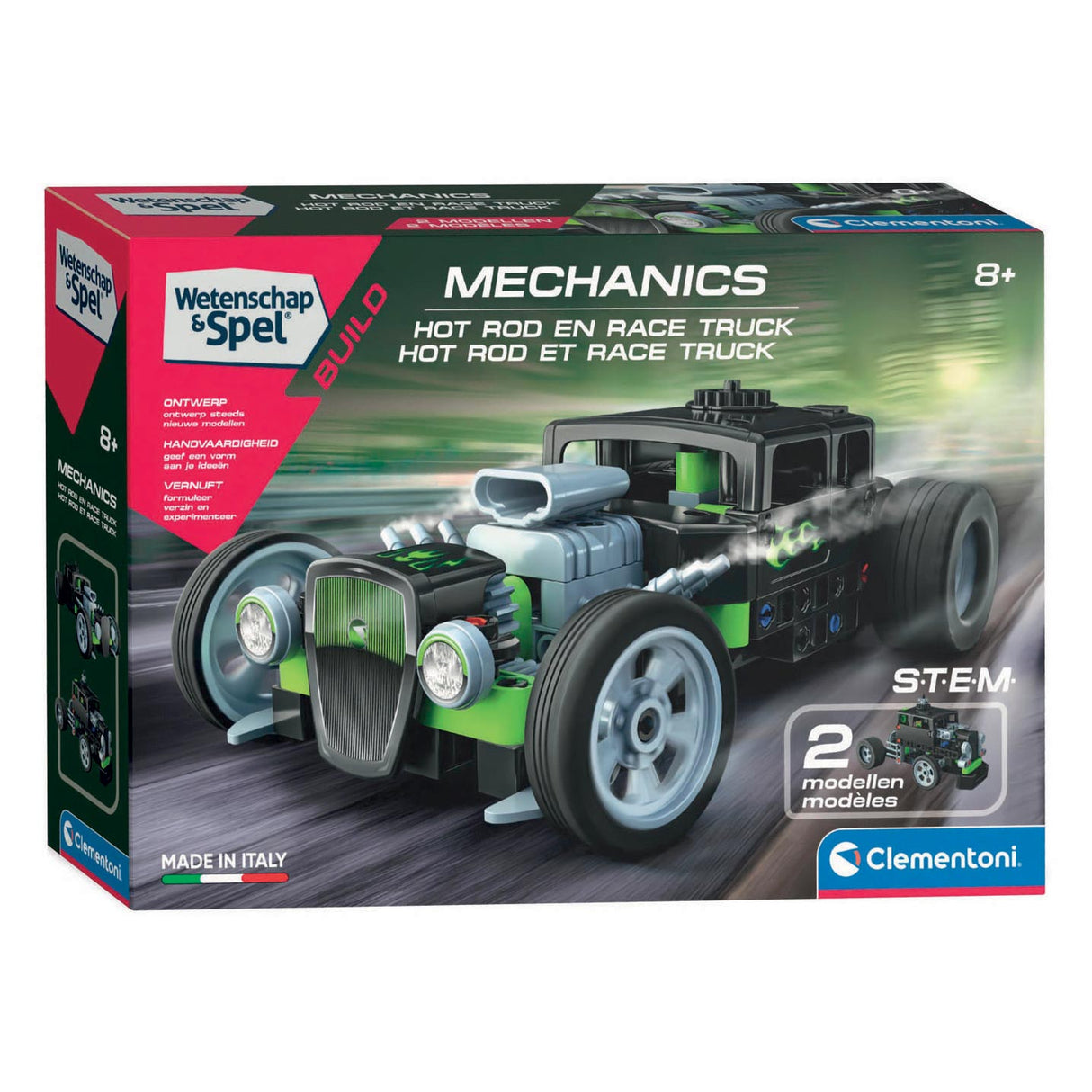 Clementoni Science Game Mechanics Hot Rod, 2in1